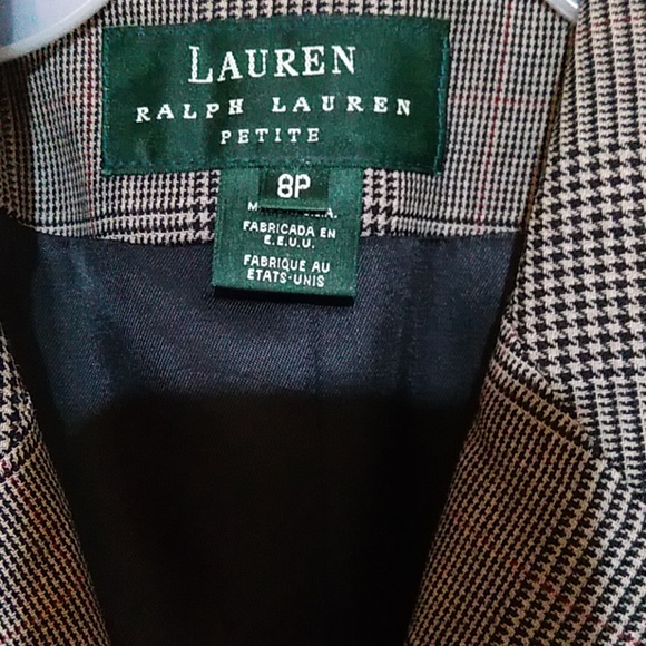 Designer blazer Ralph Lauren made in USA size 8P - Picture 2 of 8